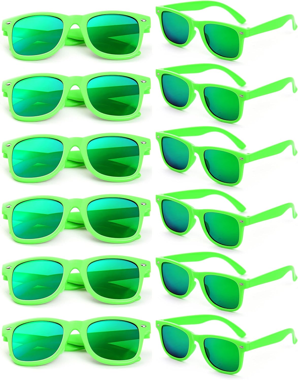 Party Sunglasses Bulk - Adult Retro Plastic Pack of 12 Vintage Sunglasses for Men Women - Party Favors
