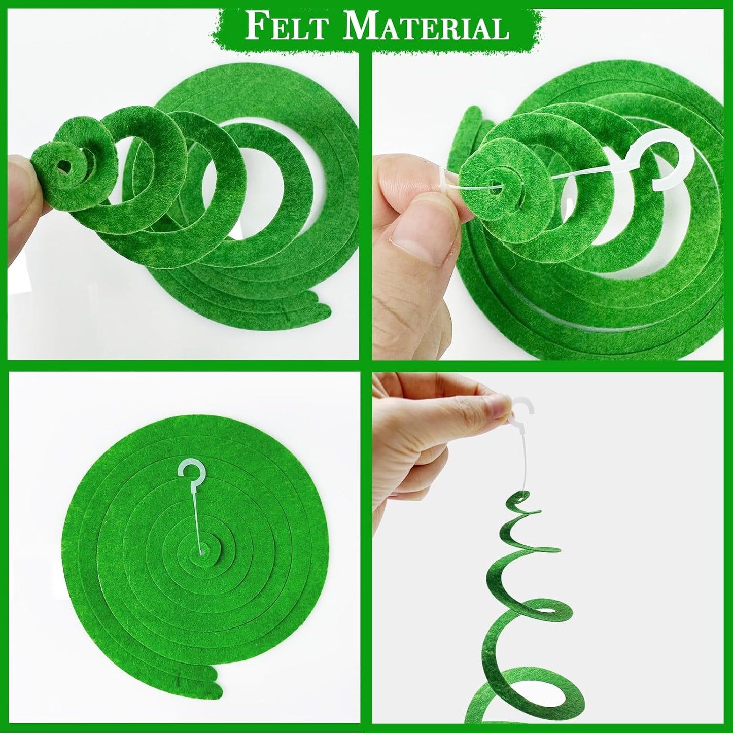 36 Pcs Blue Hanging Swirl Decorations Ombre Royal Blue White Felt Swirl Streamer Spiral Ceiling Garland for Birthday Wedding Baby Shower Graduation Under The Sea Nautical Ahoy Achor Party Supplies