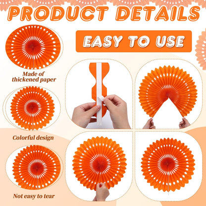 BestoFun 12PCS Paper Fans Hot Pink Party Decorations Tissue Paper Flowers Decorations Hanging Honeycomb Round Paper Fans Decoration for Girl Groovy Birthday Baby Shower Wedding