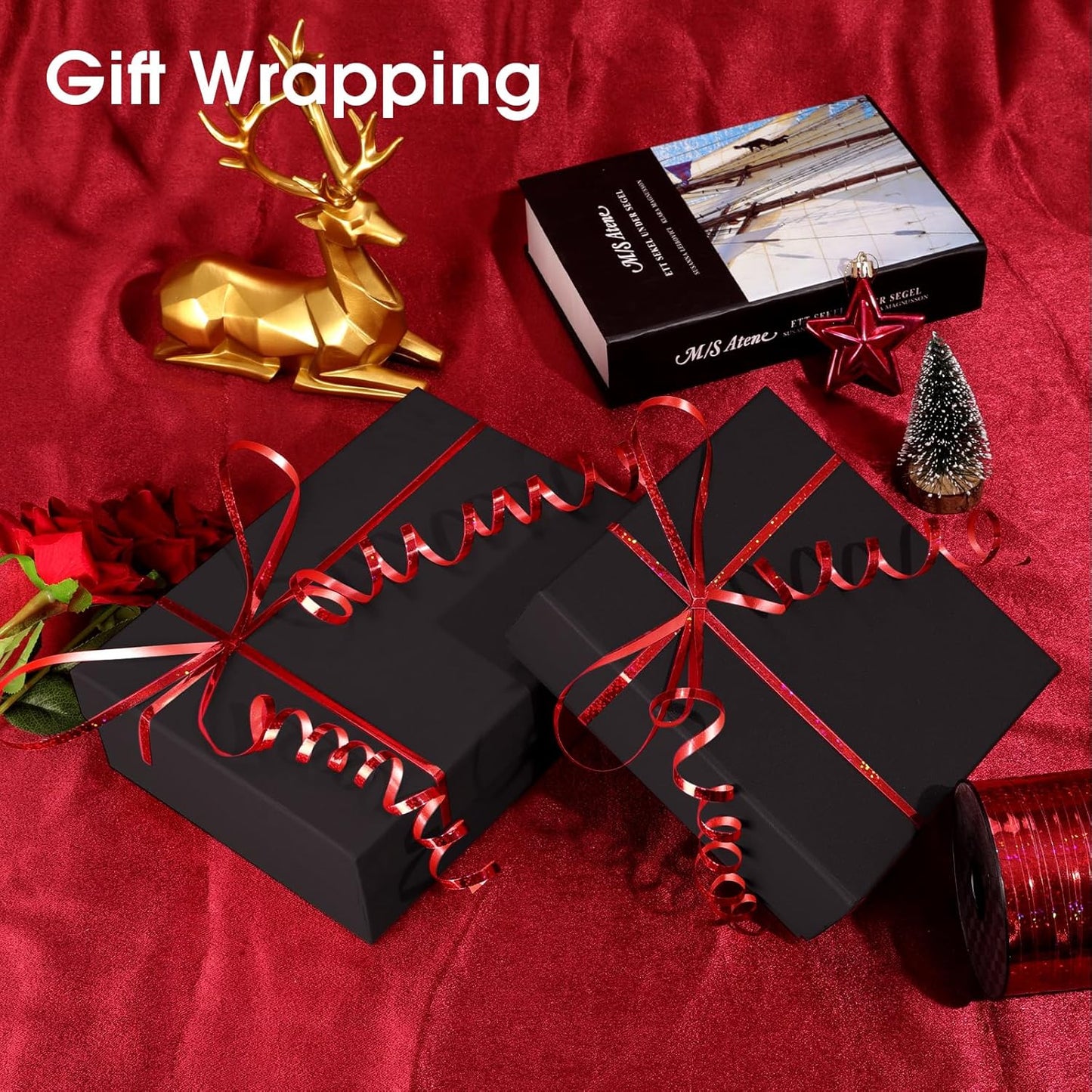 Rose Gold Curling Ribbon - 500 Yard Shiny Metallic Curling Ribbon for Gift Wrapping, Balloons, Birthdays & Parties