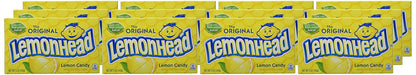 Lemonhead Hard Lemon Candy, 0.8 Ounce Boxes (Pack of 24)