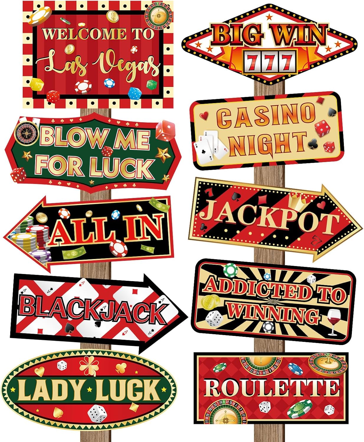 20 Pcs Luau Party Decorations Welcome Sign Summer Hawaiian Directional Signs Tropical Hawaiian Themed Birthday Decorations Luau Tiki Party Supplies with 2 Sheet Letter Stickers