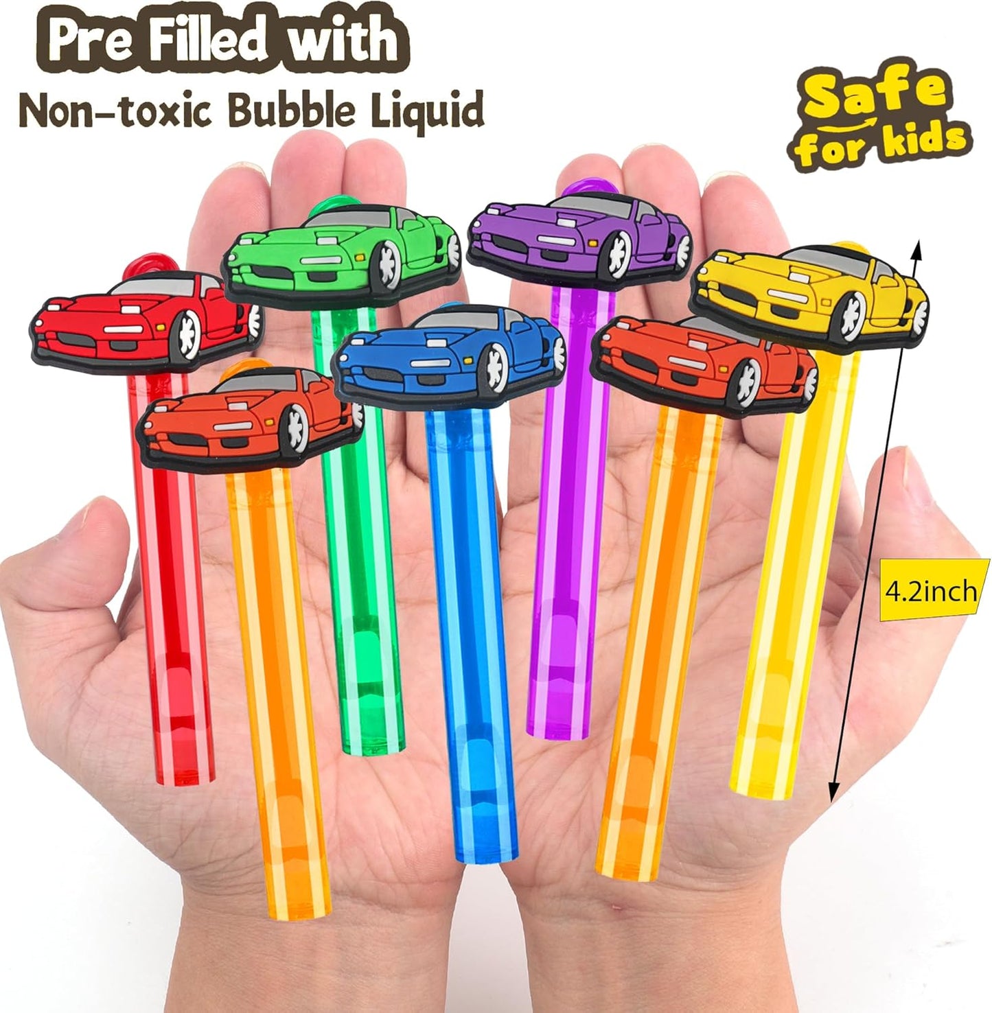 24PCS Animal Bubble Wands for Wild One Birthday Baby Shower Decorations Safari Jungle Theme Party Favors Supplies, Pinata Goodie Bags Filler, Classroom Prizes, Valentines Gifts, Easter Stuffers