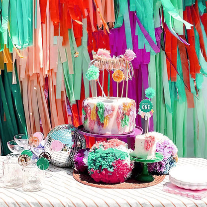 PIGETALE Crepe Paper Streamers 4 Rolls 328ft, Pack of Unique 3 Purple and White Party Streamer for Birthday Wedding Ceremony Baby Shower Party Decorations DIY Supplies Art Crafts (1.8Inch x 82Ft/Roll)