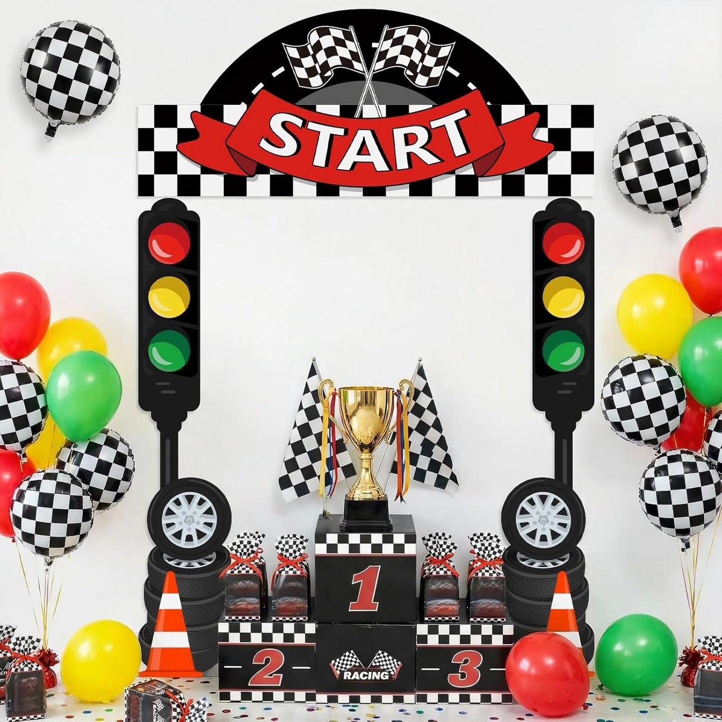 Peryiter 3 Pcs Camping Themed Party Decorations Banner Welcome Porch Sign with 1 Double Sided Tape for Summer Camp Birthday Hawaii Baby Shower Themed Party Activity Decor door (Forest Style)