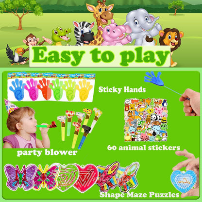 Dilycery 127 Pcs Easter Egg Fillers Fidget Party Favors for Kids, Treasure Box Toys for Classroom, Treasure Chest for Kids Prizes, Goodie Bags Stuffers Pinata Filler, Carnival Prizes