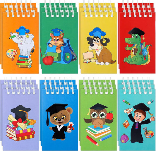 Outus 48 Pieces Graduation Mini Notepad Bulk Kindergarten Graduate Notebook Preschool Graduation Party Small Pocket Notepads for Kids Kindergarten Preschool School Classroom Graduation Party Favors