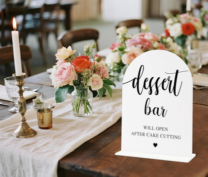 Sign Our Bible Wedding Sign, White Acrylic Wedding Guest Book Sign, Bridal Shower Decor, Elegant Arch Acrylic Table Top Signs for Reception Marriage Engagement Party Decorations