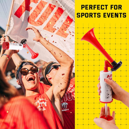 FARBIN Loud Air Horn Handheld Pump Air Horn Noisemakers for Kids Birthday Party, Football Match Sporting Events, Festival Celebrations, Fog Warning Horn Trump, 2pcs (Mini handheld horn 2pcs)