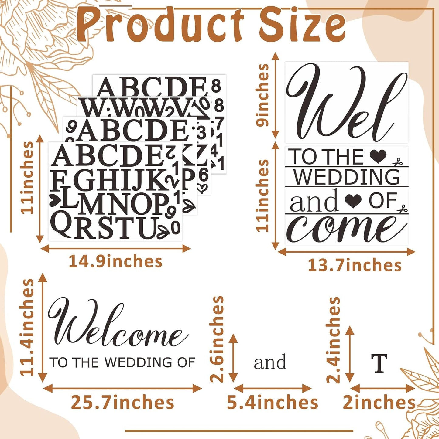 Custom Name Welcome to Our Wedding Signs Personalized Wedding Mirror Decals Selfie Mirror Decal for Wedding Entry Reception Display Golden Date Marriage DIY Vinyl Lettering Welcome Party Decoration