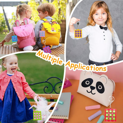 24PCS Tic Tac Toe Game Birthday Summer Party Favors Goodie Bags Stuffers for Kids 3-5 4-8 8-12 Classroom Treasure Chest Carnival Prize Box Toys Bulk Keychain Pinata Filler Return Gifts for Girl Boy
