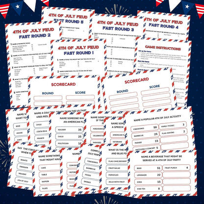 20 Pcs Retirement Friendly Feud Game Set Retirement Party Game Trivia Quiz with 18 Card 2 Buzzer for Adults Family Games Activities Party Supplies, Battery Not Included