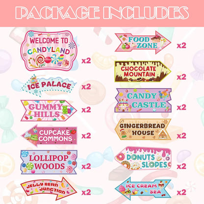 24 Pieces Retirement Decorations Retirement Party Directional Sign Retired Welcome Signs for Adults Retirement Themed Party Decorations Birthday Party Supplies