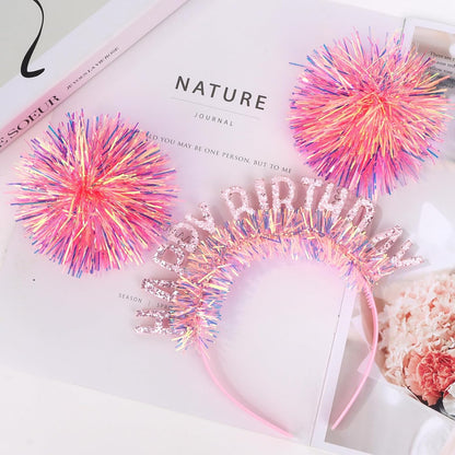 CAVETEE Happy Birthday Crown and Tiara for Women & Girls Party Decorations Gifts