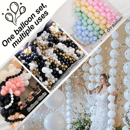 Gold Quick Link Balloons, 60PCS Linking for Balloon Wall Arch Chains, 6inch Linkable for Wedding Birthday Baby Shower Engagement Graduation Party Decorations