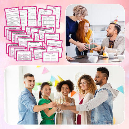 20 Pcs Retirement Friendly Feud Game Set Retirement Party Game Trivia Quiz with 18 Card 2 Buzzer for Adults Family Games Activities Party Supplies, Battery Not Included
