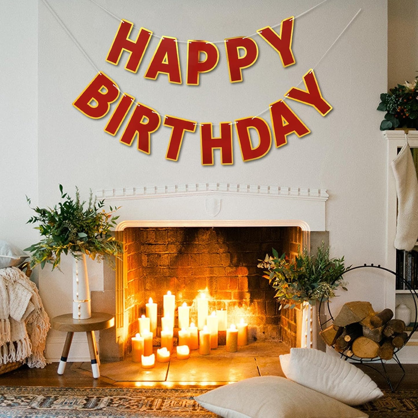 Happy Birthday Banner - 9ft Pre-Strung Happy Birthday Sign for Women, Men, Girls, Boys - No DIY Birthday Decorations & Party Supplies(Macaron)