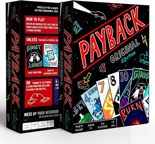PAYBACK Original Edition – Fun Family Card Games with Betrayal, Strategy & Chaos for Teens & Adults, Fast-paced Party & Travel Game Night Favorite, Ideal for Teens, Friends & Families
