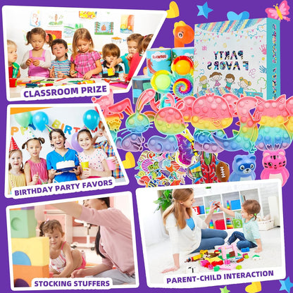 1000Pcs Bulk Party Favors for Kids, Fidget Toys Pack,Stocking Stuffers, Treasure Box Chest, Birthday Party, Classroom Carnival Prizes, Pinata Stuffers, Goodie Bag Stuffers, Stress Relief, Sensory Toys
