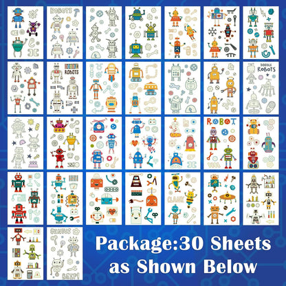 Partywind 380 Styles (30 Sheets) Luminous Tattoos for Kids, Mixed Styles Temporary Tattoos Stickers with Mermaid/Dinosaur/Space/Pirate for Boys and Girls, Glow Party Supplies