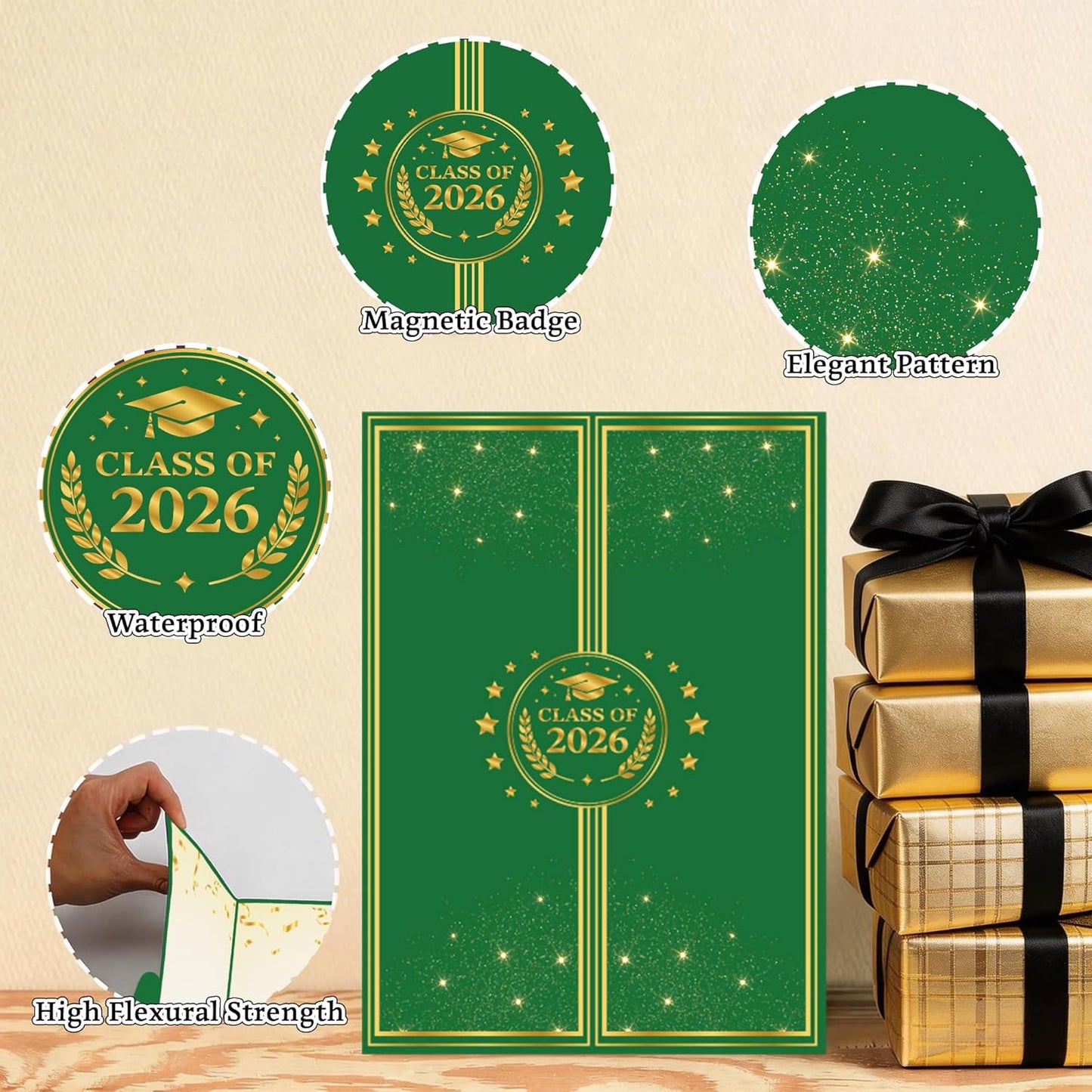 Graduation Decorations 2026 - Graduation Guest Book for Class of 2026, Signature Board Sign for High School & College Graduation Party Decor