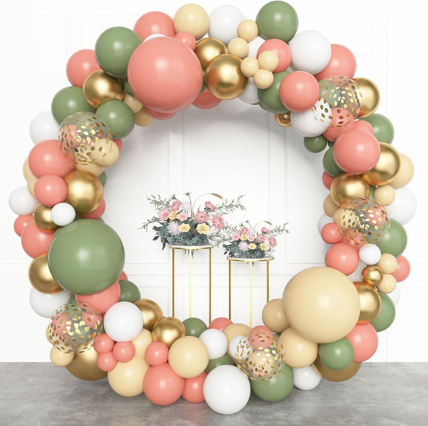 Amandir 153pcs Pink Purple Balloon Garland Arch Kit, Different Sizes 18 12 10 5 inch Pink Purple Red Latex Metallic Confetti Purple Balloons for Girl Women Birthday Bridal Baby Shower Party Decoration