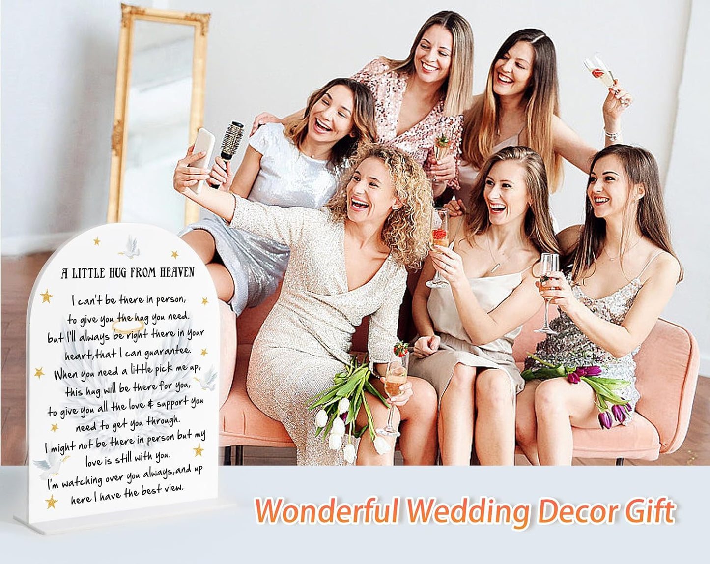 Audio Guest Book Sign, White Arch Acrylic Wedding Sign, Audio Guest Book Wedding Phone, Bridal Shower Decor, Engagement Party Decor, Centerpiece Table Decorations Party for Bride and Groom-14
