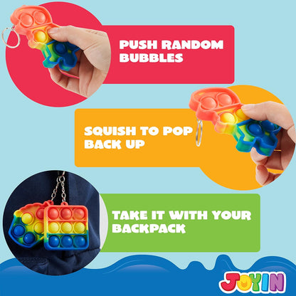 JOYIN 60 Pcs Party Favors for Kids, Fidget Toys Pack, Sensory Toy, Goodie Bags Fillers for Birthday Party, Prizes in Bulk for School, Pinata Stuffers, Classroom Prizes, Treasure Box Toys