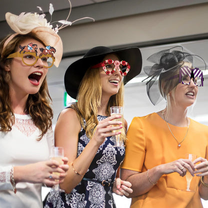 24PCS Hawaiian Party Decorations, Hawaiian Cardboard Glasses Bulk, Luau Party Sunglasses Frame Tropical Dress Pool Props Accessories, Hawaii Carnival Summer Pool Party Decorations for Women Men