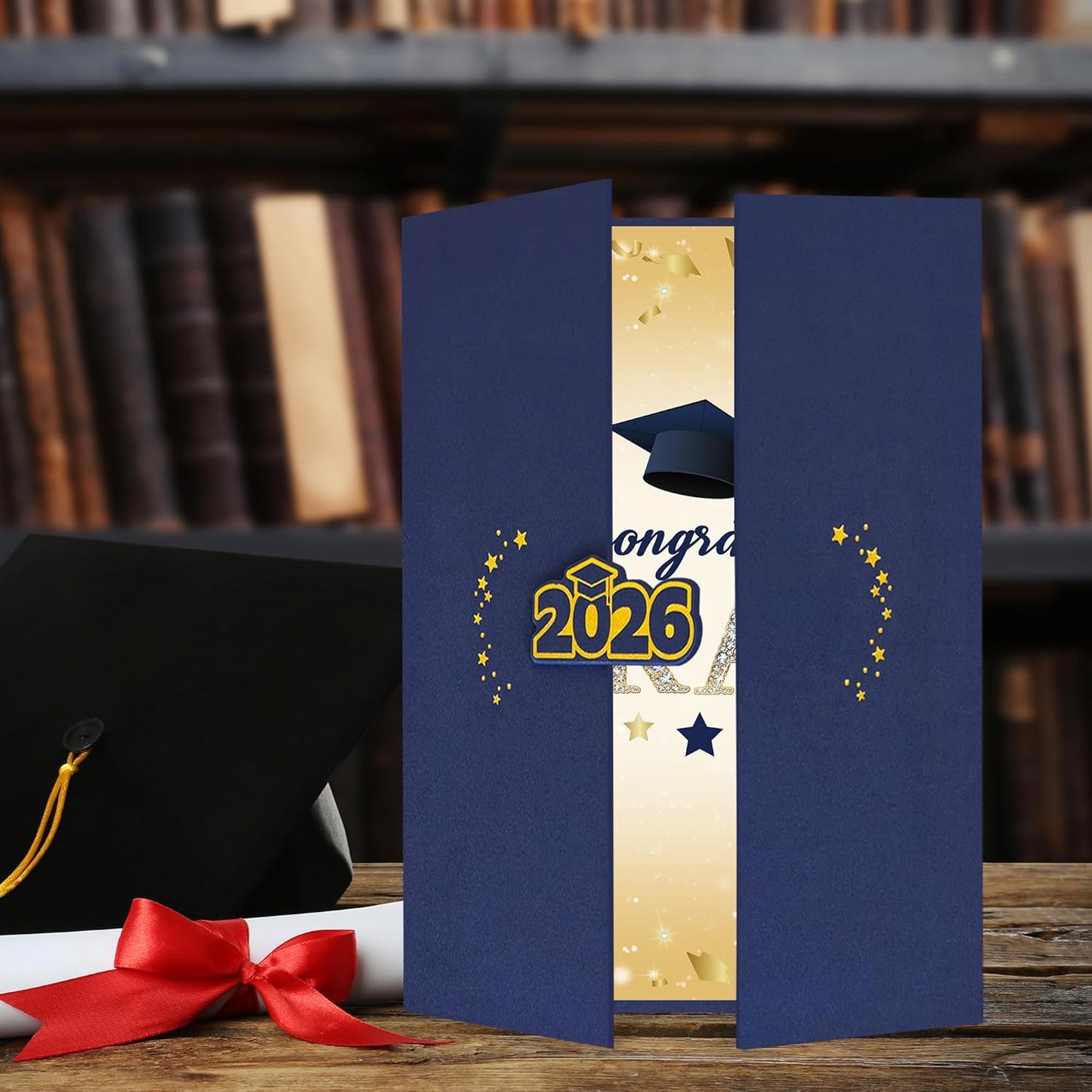Vlipoeasn 2026 Graduation Guest Book Alternative, Black Gold Class of 2026 Graduation Party Decorations, Graduation Signature Book for 2026 College High School, Unique Graduation Gifts for Friends