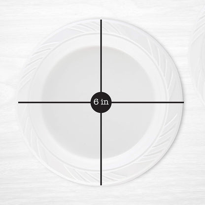 100 Count Disposable 12 ounce White Plastic Soup Bowls
