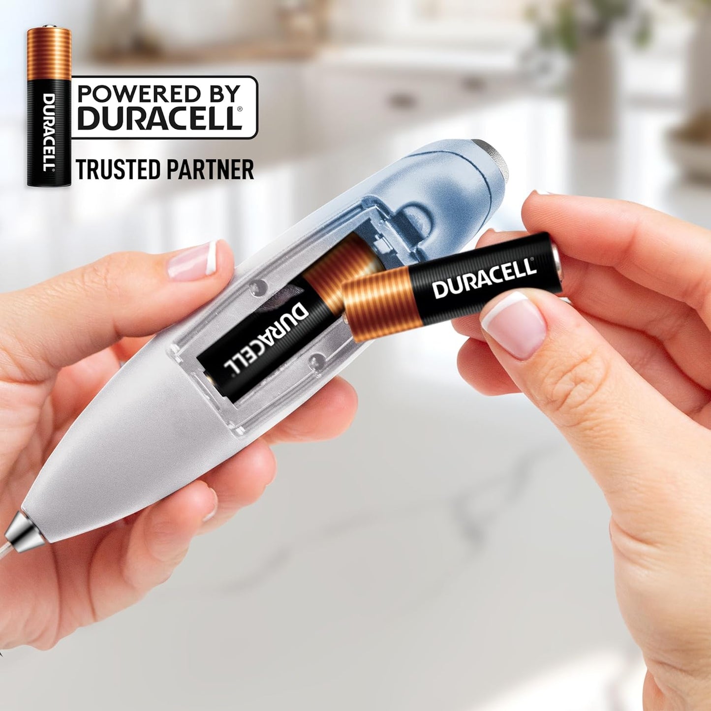Zulay Kitchen Powerful Milk Frother Wand With Duracell Batteries - Ultra Fast Handheld Drink Mixer - Electric Whisk Foam Maker for Coffee, Lattes, Cappuccino & Matcha - Z1 Motor - Black - Colors B