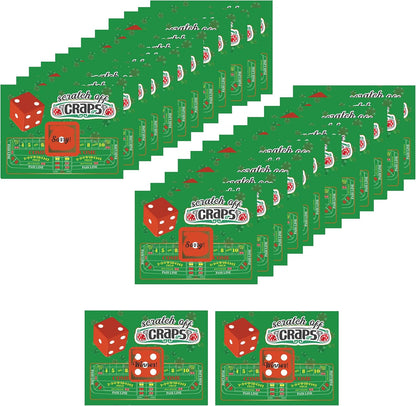 My Scratch Offs Casino Night Party Game - 26 Cards (24 Non-Bingo, 2 Bingo)
