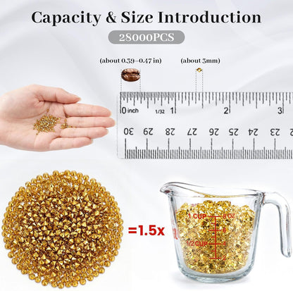 FUTUREPLUSX 10000PCS Fake Diamonds, 4.5mm Mini Clear Diamonds Decoration Acrylic Crystal Vase Fillers Table Scatter Confetti Gems for Wedding Bridal Shower Birthdays Graduation Party Home Decor