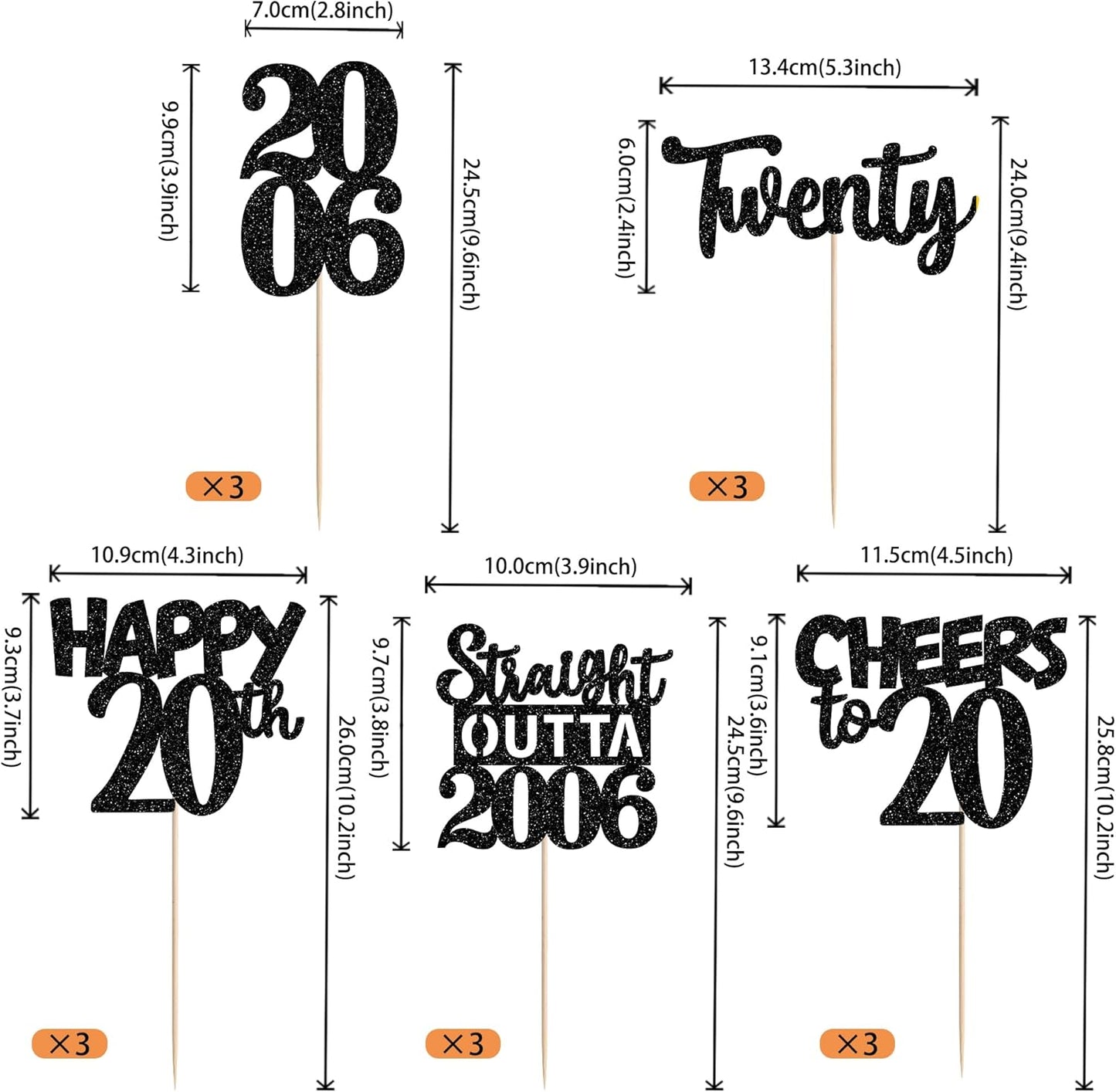 15 PCS 50th Birthday Centerpiece Sticks Fifty Happy 50th Straight Outta 1976 Table Flower Centerpieces Sticks Cheers to 50 Floral Decorations for 50th Birthday Party Centerpieces Supplies Black