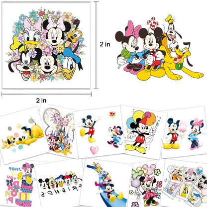 60 Pcs Princess Temporary Tattoos Birthday Themed Party Supplies Decoration Favors Cartoon Cute Sticker for Kids Girls Home Activity Class Prizes Carnival Christmas Rewards (60, princess)