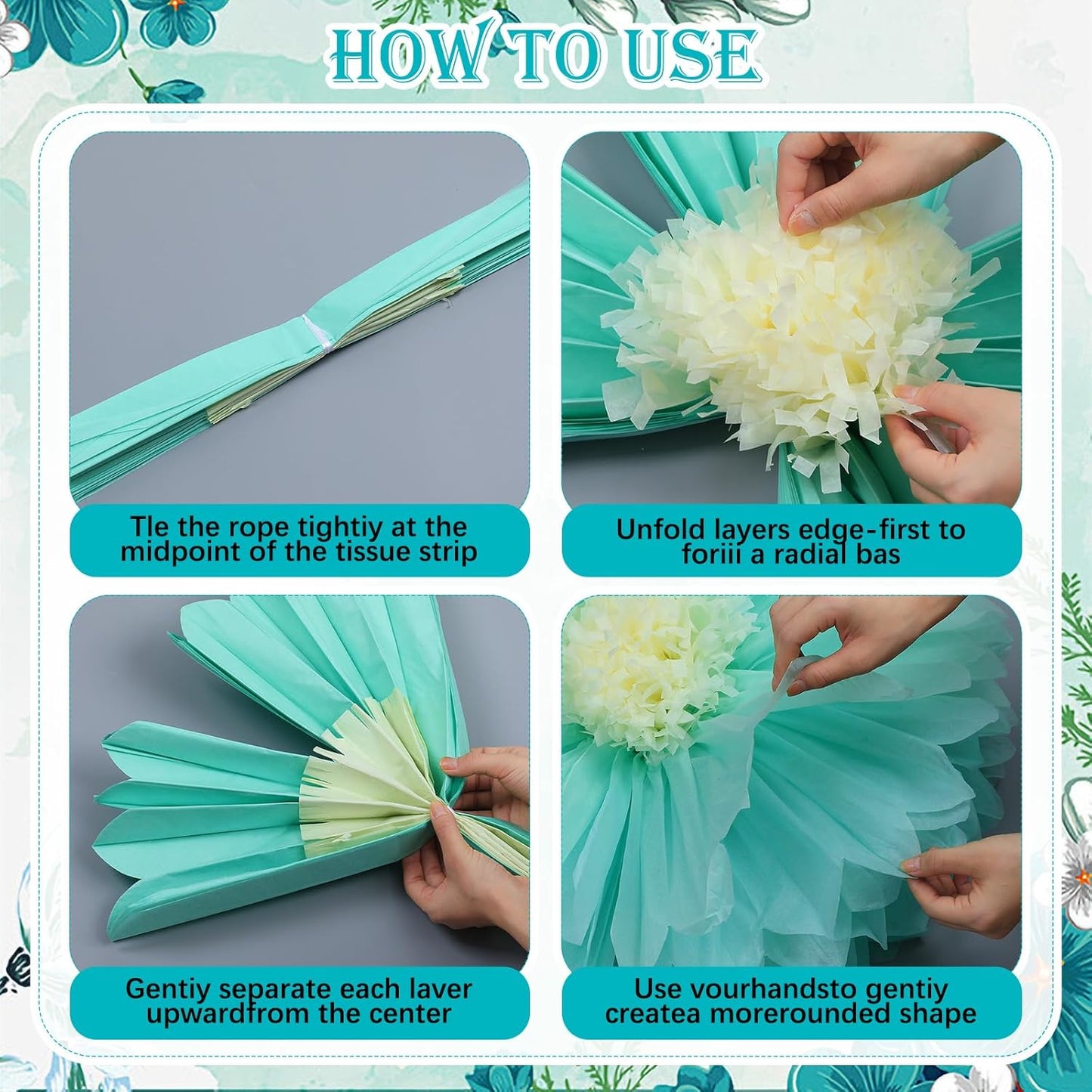 Chunful 5 Pcs 30'' 24'' Gaint Pastel Tissue Paper Flowers Decoration Large Hanging Tissue Paper Pom Poms Decor for Pastel Birthday Bachelorette Wedding Baby Shower Bridal Shower Easter Party Decor