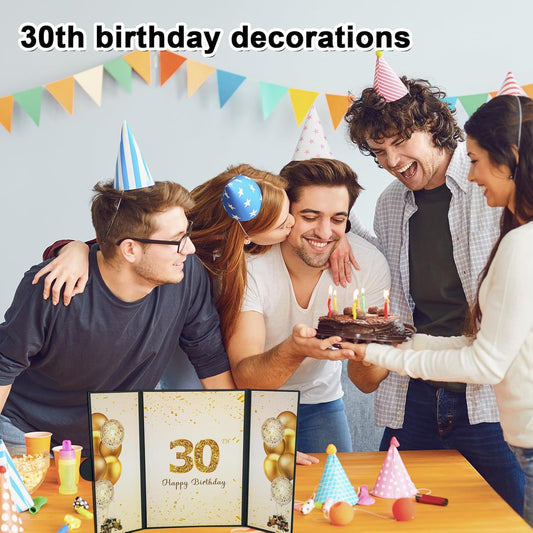 Happy Birthday Party Decorations Rose Gold Big Birthday Card Guest Book Signature Book Guestbook Great Birthday Gifts for Women Or Girls