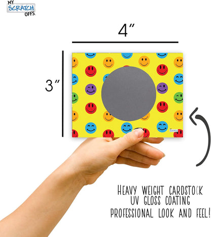 My Scratch Offs - Customizable Scratch-Off Cards Graffiti Design for Prizes, Classroom Rewards & Teacher Supplies, 50 Pack