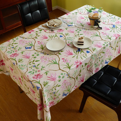 Rectangle Table Cloth,100% Waterproof Tablecloth Oil Proof Spill Proof Vinyl Table Cloth, Wipe Clean Plastic Table Cover for Dining, Camping, Indoor and Outdoor 52" x 70",Leaves