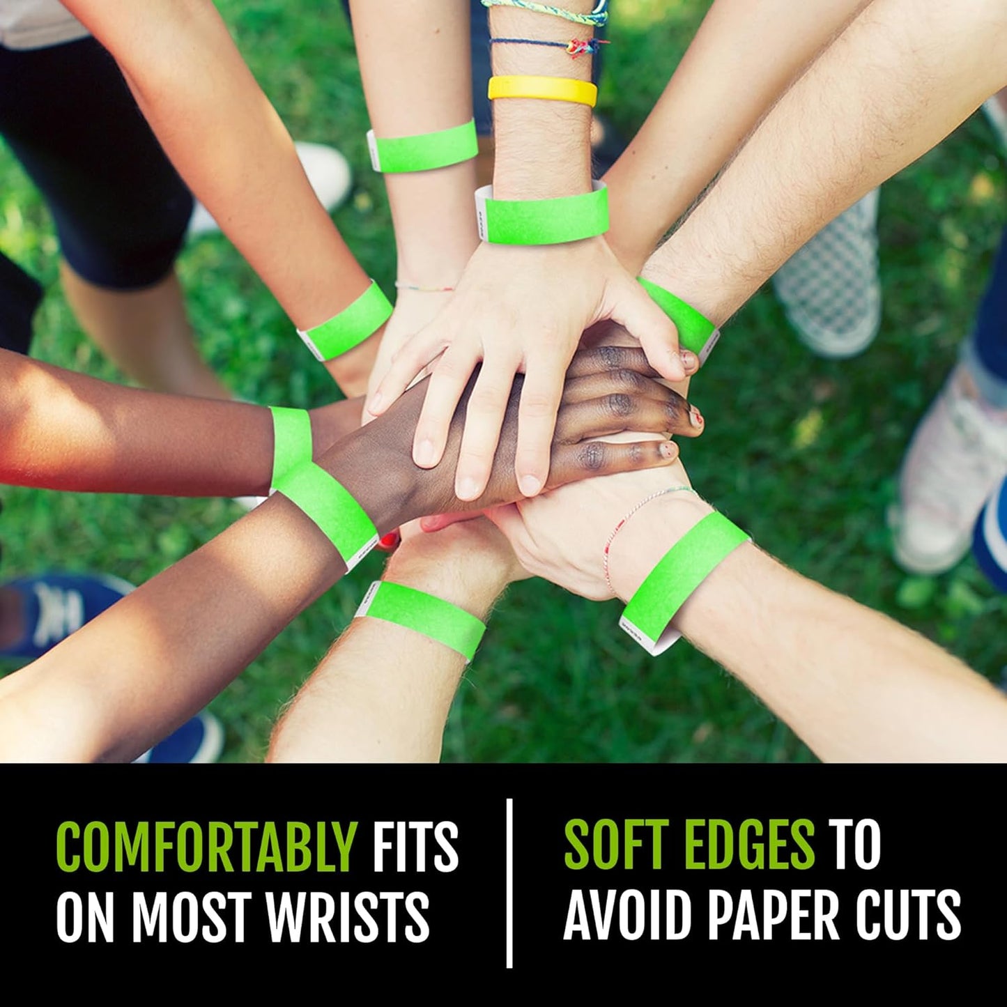 700 WristCo Tyvek Wristbands for Events, 7-Color Variety Pack – Tamper-Proof Design Prevents Reuse – Premium-Grade Bracelets for Hospital & Medical ID, Party, VIP Identification