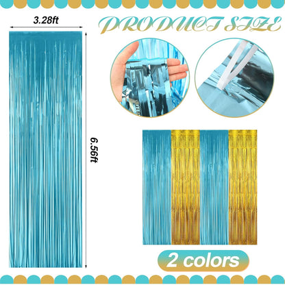Frienda 4Pcs Sunset Party Decorations 6.6Ft Fringe Curtains Party Decorations Pink and Orange Backdrop Curtains for Sunset Autumn Thanksgiving Bridal Wedding Graduation Backdrop Decor