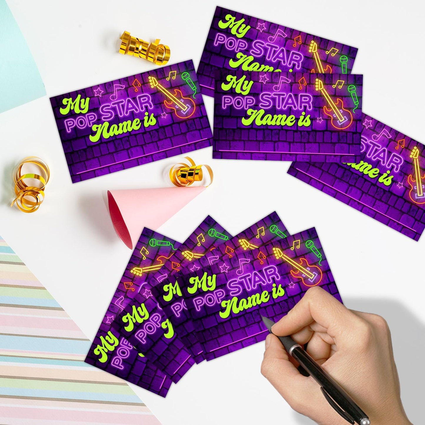 Gamer Birthday Party Decorations, Funny Video Game Party Night Favors Set,What's Your Gamer Name Perfect for Birthday Party Baby Shower Activities(31pcs)