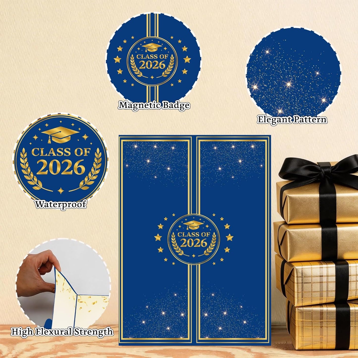 Graduation Decorations 2026 - Graduation Guest Book for Class of 2026, Signature Board Sign for High School & College Graduation Party Decor