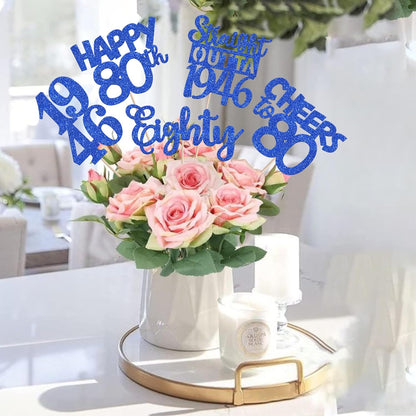15 PCS 50th Birthday Centerpiece Sticks Fifty Happy 50th Straight Outta 1976 Table Flower Centerpieces Sticks Cheers to 50 Floral Decorations for 50th Birthday Party Centerpieces Supplies Black