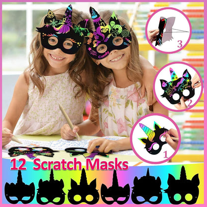 CIRDOTSH Unicorn Party Favors - Kids' Birthday Supplies, Goodie Bags Decorations, Fillers & Toys - Pink