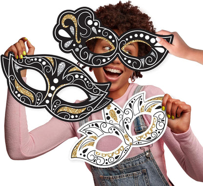 Big Dot of Happiness Prom - Photo Booth Props Kit, Dance Decorations, Photography Accessories, Party Decor- 20 Piece set
