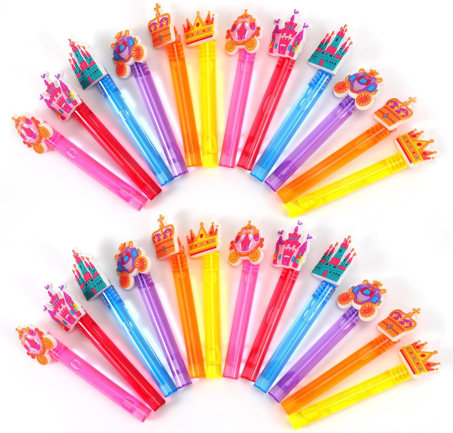 24PCS Animal Bubble Wands for Wild One Birthday Baby Shower Decorations Safari Jungle Theme Party Favors Supplies, Pinata Goodie Bags Filler, Classroom Prizes, Valentines Gifts, Easter Stuffers