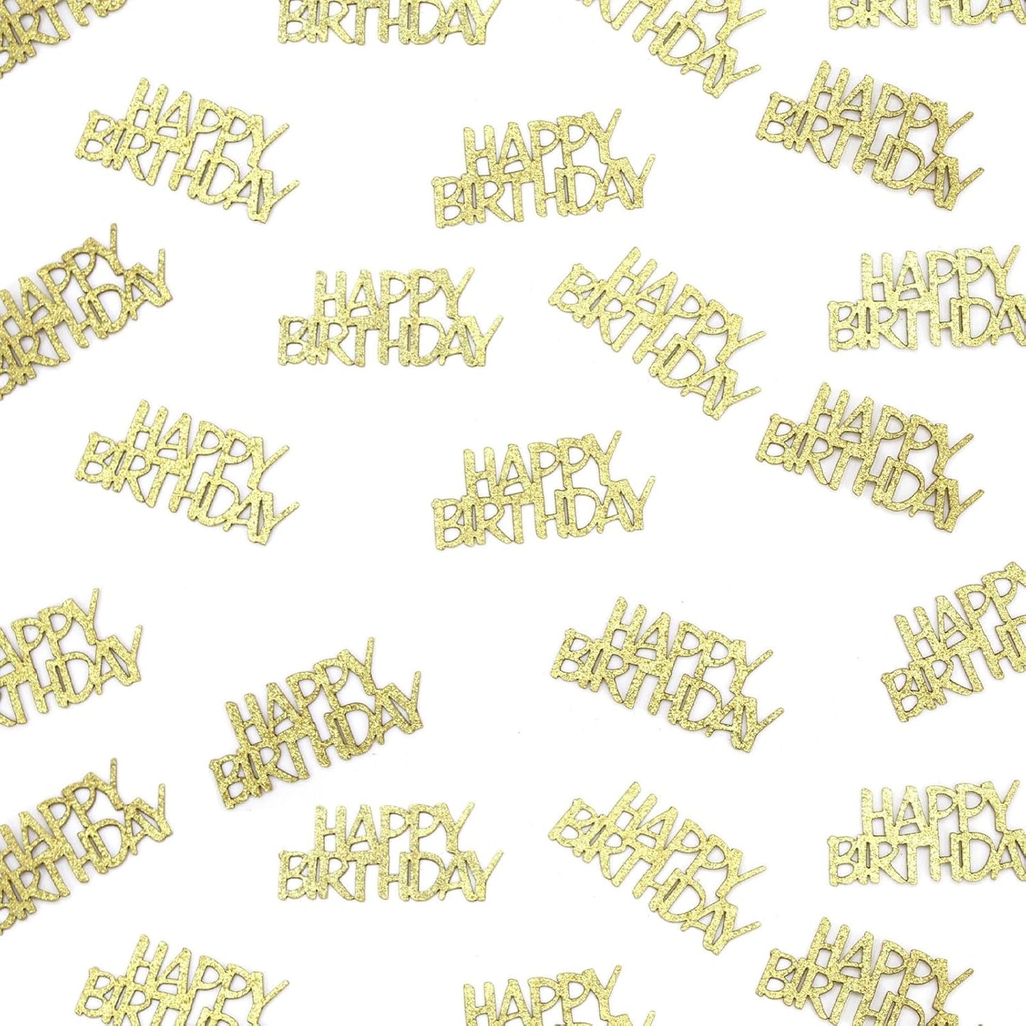 Pink Happy Birthday Confetti - Girl Birthday Party Decorations - Light Pink Glitter Scatters for Baby Girl Party Table Decor Supplies - 100PC