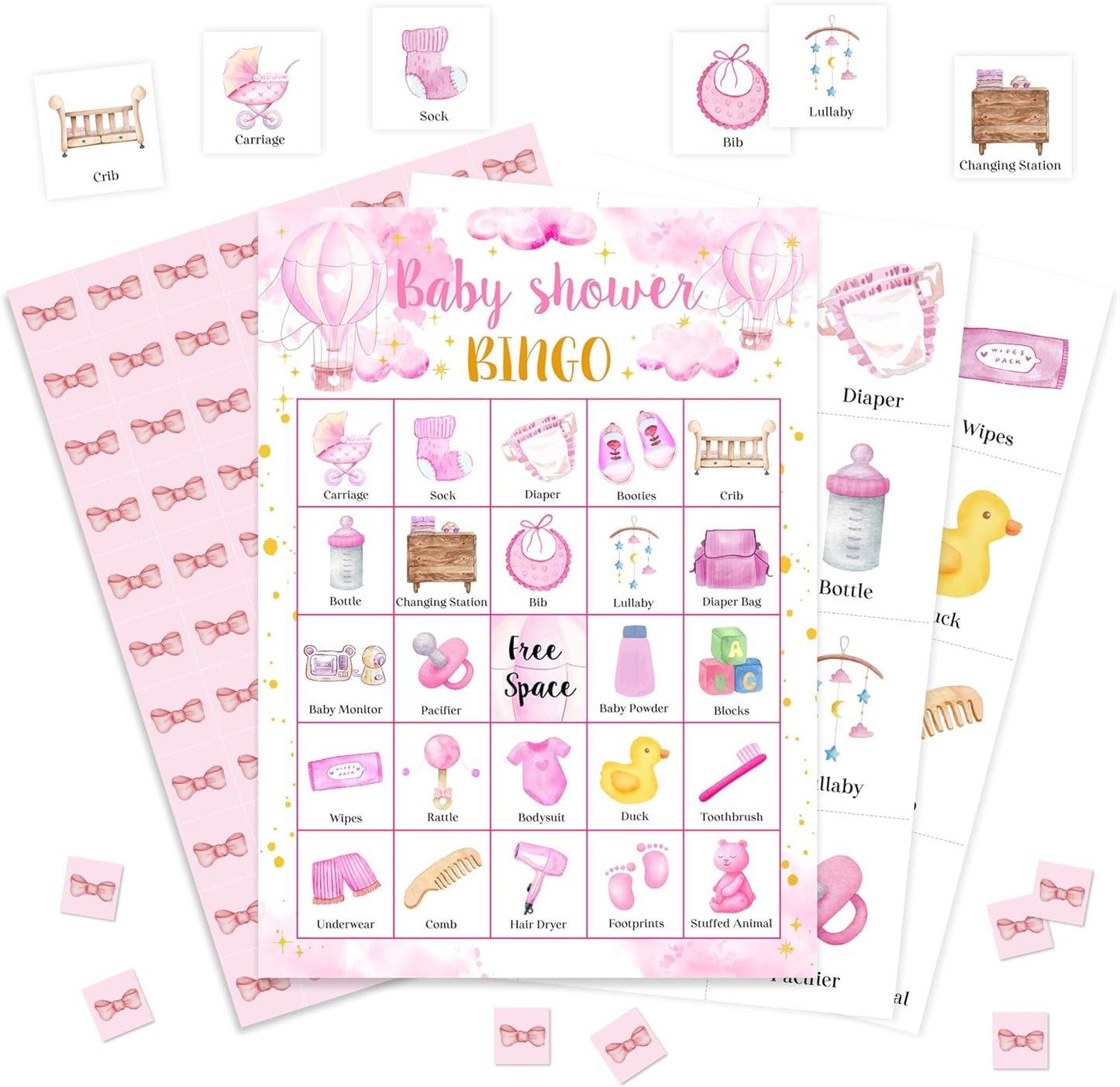 Book Bingo Game, Reading Party Bingo Cards Set, Read Themed Party Games Supplies for Book Lovers, Adults Family Friends Holiday Activities Favors Decorations for 24 Player, 01